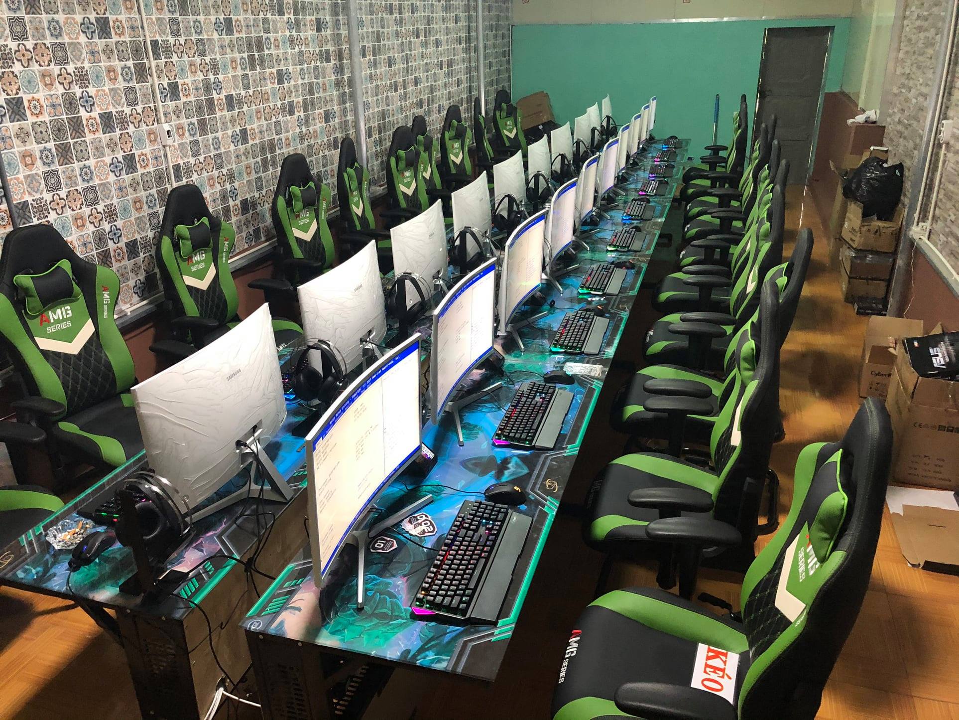 Quốc Đạt Computer - Thi công, lắp đặt phòng game net 20 máy trọn gói tại Bắc Ninh