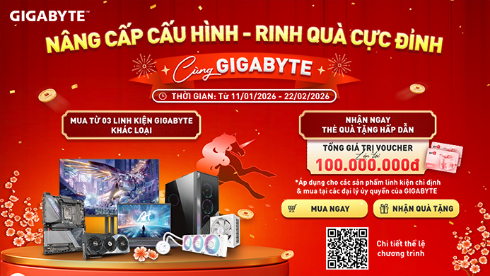 NÂNG CẤP CẤU HÌNH, RINH QUÀ CỰC ĐỈNH