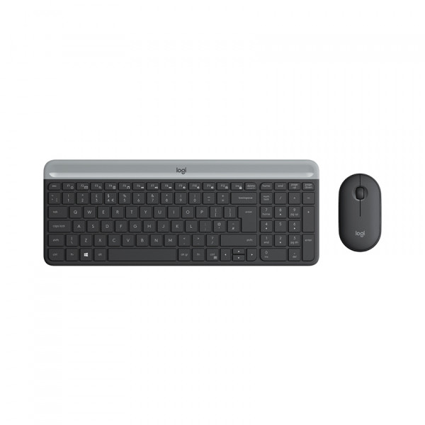 Bộ bàn phím + chuột không dây Logitech MK470 (USB/màu đen)