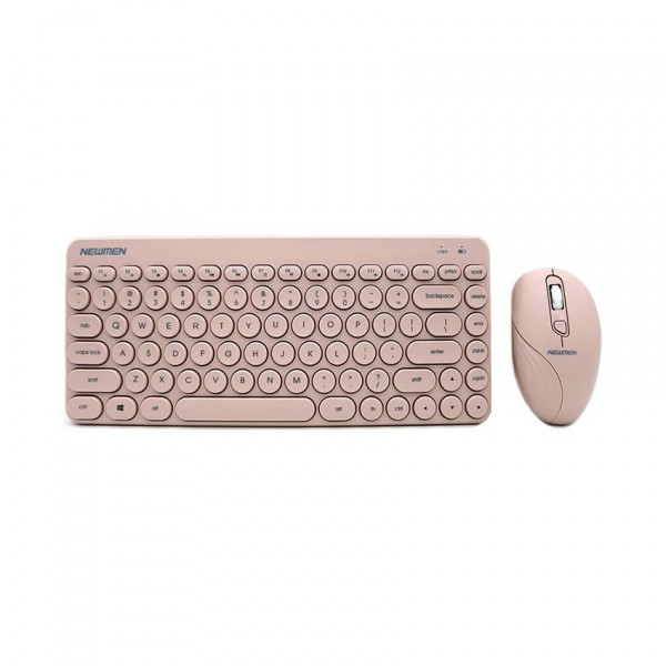 Bộ bàn phím chuột Newmen K928 Wireless Pink