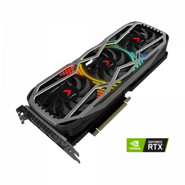 Card màn hình PNY RTX 3070 8GB REVEL EPIC-X RGB Triple Fan Edition (8GB GDDR6, 256-bit, HDMI+DP, 1x8-pin)