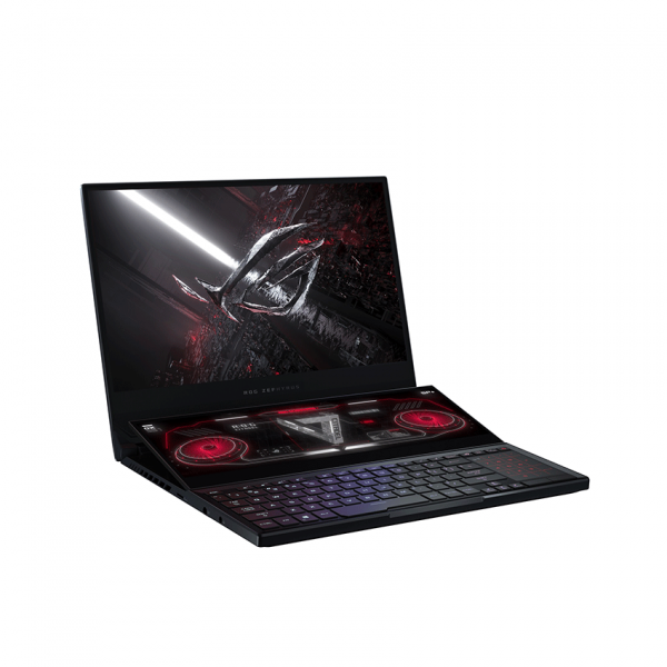 Laptop Asus Gaming ROG Zephyrus Duo GX551QS-HB263T (R9 5980HS/32GB RAM/2TB SSD/15.6 UHD 120Hz/RTX 3080 16GB/Win10/Xám/Balo/Chuột)