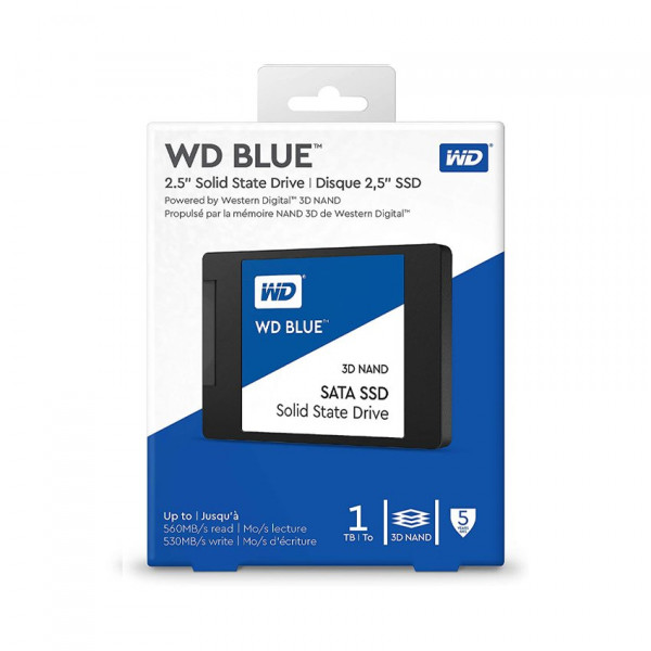 Ổ cứng SSD Western Blue 1TB 2.5 inch SATA3 (Đọc 560MB/s - Ghi 530MB/s) - (WDS100T2B0A)
