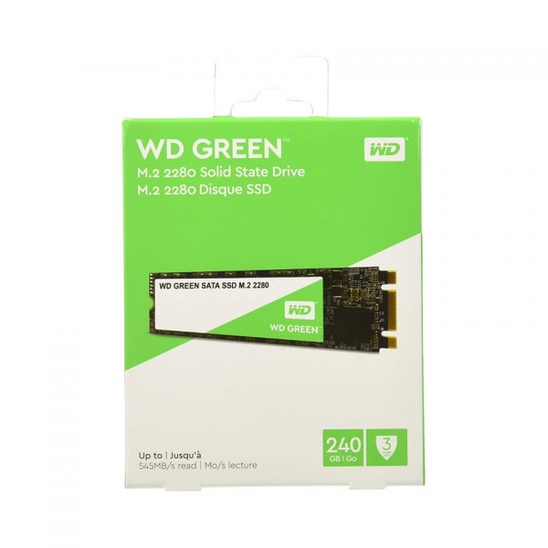 Ổ cứng SSD WD Green 240GB M.2 2280  (Đọc 545MB/s - Ghi 430MB/s) - (WDS240G2G0B)