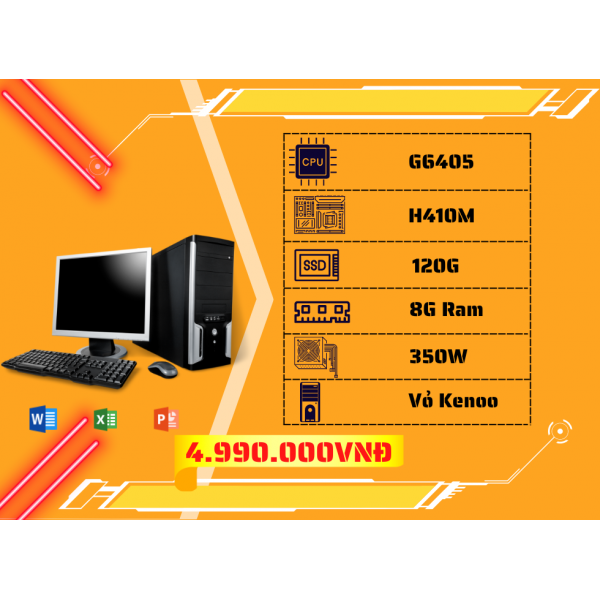 QDC Easy 01 (G6405/H410M/8GB/120GB/350W)
