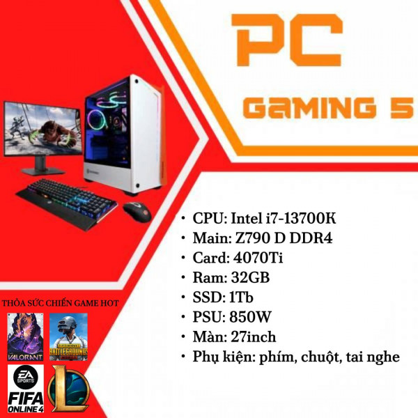 Cấu hình cho thuê máy tính Gaming 5