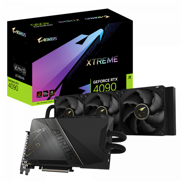 Card màn hình AORUS GeForce RTX™ 4090 XTREME WATERFORCE 24G (rev. 1.0)