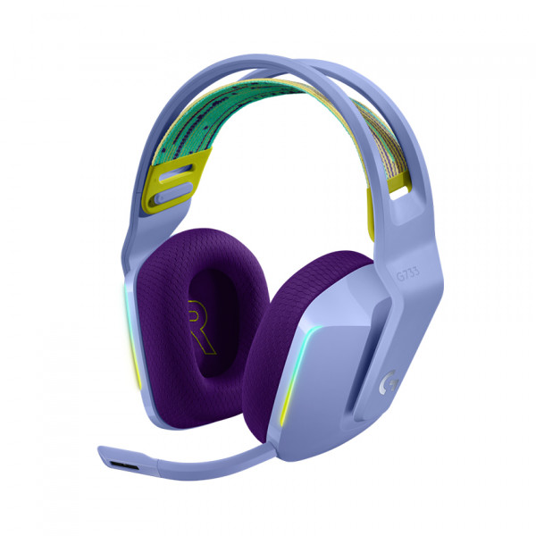 Tai nghe Gaming Logitech LIGHTSPEED G733 Wireless RGB Tím