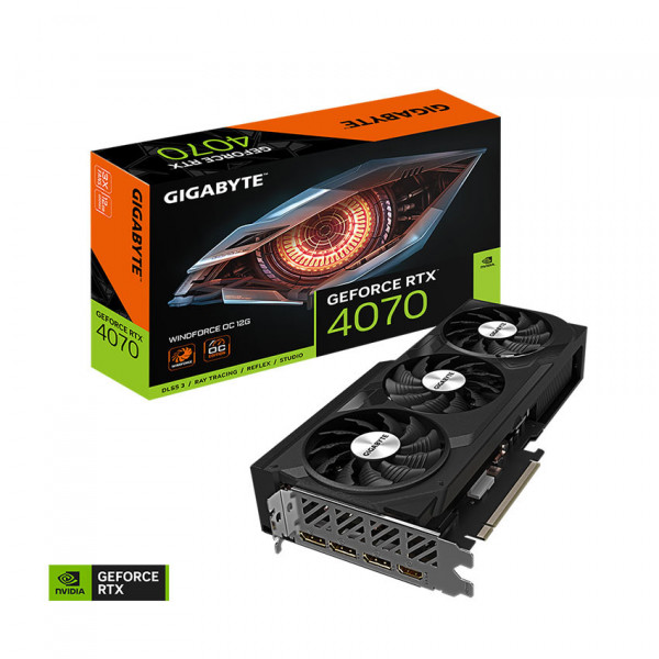 Card Màn Hình GIGABYTE GeForce RTX 4070 WINDFORCE 2X OC 12G