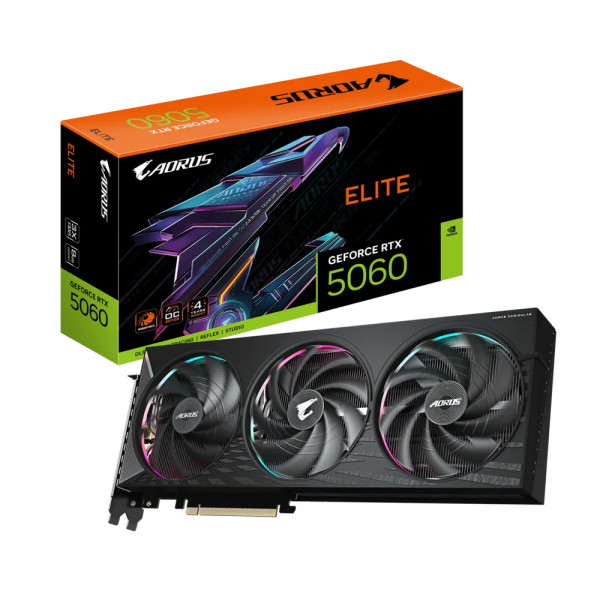 Card màn hình Gigabyte RTX 5060 AORUS ELITE-8GD (GV-N5060AORUS E-8GD)