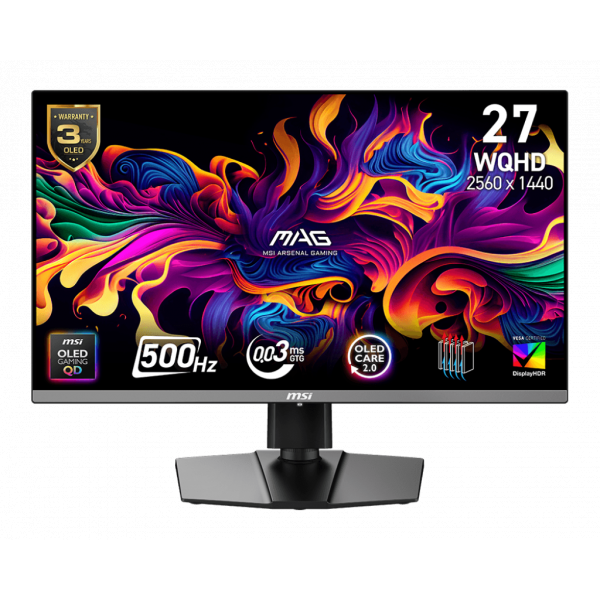 Màn hình 2K MSI MAG 272QP QD-OLED X50 27 inch WQHD 500Hz HDR
