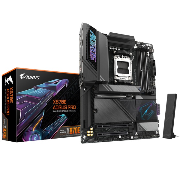 Mainboard GIGABYTE X870E AORUS PRO (AMD X870E, Socket AM5, ATX, 4 khe RAM DDR5)