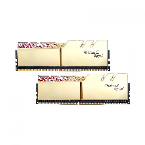RAM Desktop Gskill Trident Z Royal (F4-3600C18D-16GTRG) 16GB (2x8GB) DDR4 3600Mhz