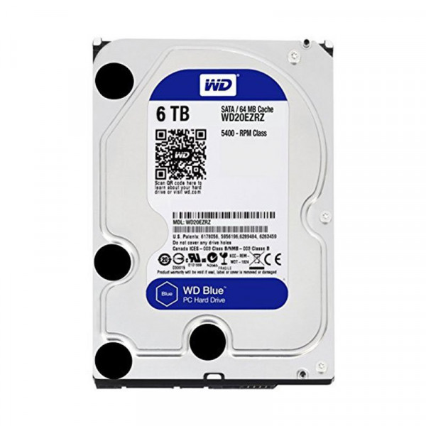 Ổ cứng HDD WD 6TB Blue 3.5 inch, 5400RPM, SATA, 256MB Cache (WD60EZAZ)