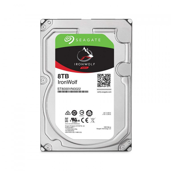 Ổ cứng HDD Seagate IronWolf 8TB 3.5 inch, 7200RPM, SATA, 256MB Cache (ST8000VN004)