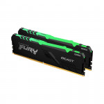 Ram Desktop Kingston Fury Beast RGB (KF436C17BBAK2/16) 16GB (2x8GB) DDR4 3600Mhz